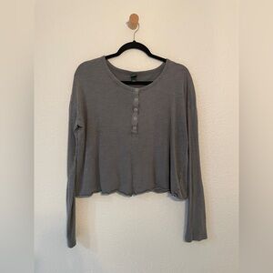 Target / Wild Fable - Gray Long Sleeve Women's Top